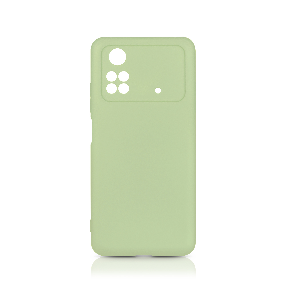 Силиконовый чехол для Poco M4 Pro (4G) DF poCase-03 (light green)