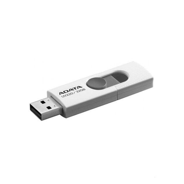 Флэш-накопитель USB 2.0 ADATA UV220 32ГБ White/Grey