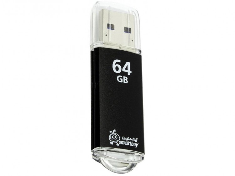 Флэш-накопитель USB 3.0 SmartBuy V-Cut 64Gb (Black)