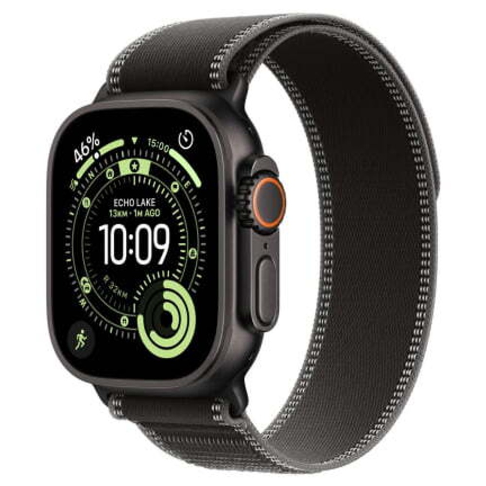 Apple Watch Ultra 3 49mm Black Ti Black Trail Loop