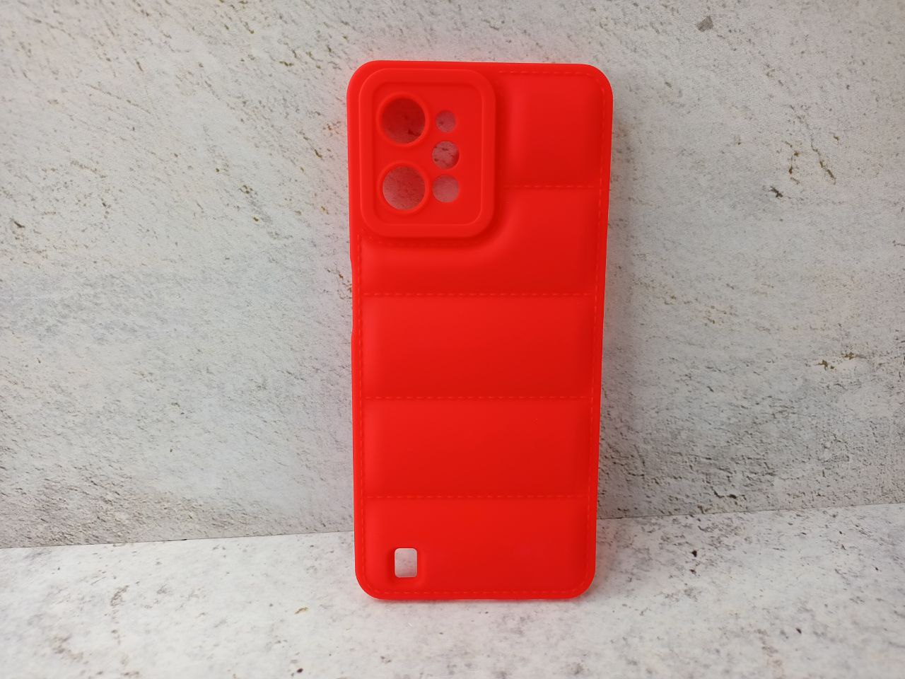 Силиконовый чехол (дутый) для Realme C31 DF rmJacket-02 (red)