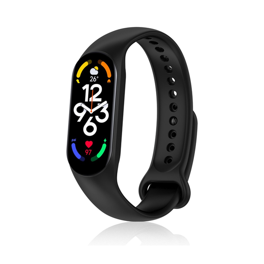 Ремешок классический силиконовый для Xiaomi Mi Band 7/Smart Band 7 DF