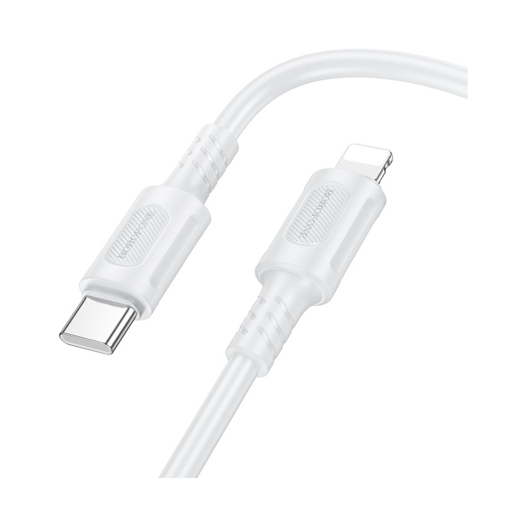 Кабель USB-C — Lightning Apple Borofone BX111 Feliz PD 27 Вт 3 А white 100 см