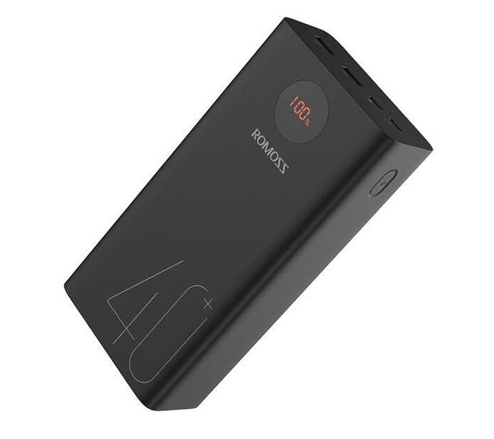 Портативный аккумулятор Romoss PEA40, 40000 mAh, черный