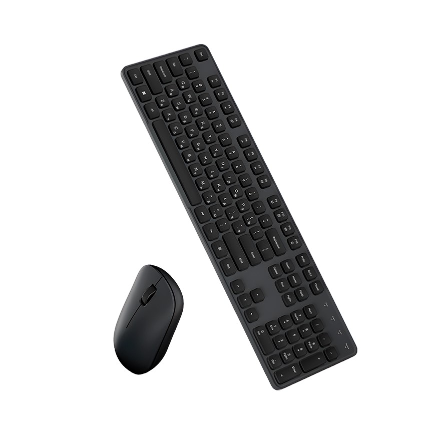 Клавиатура и мышка беспроводная Xiaomi Mijia Wireless Set 3 Deep Black White RU+ENG
