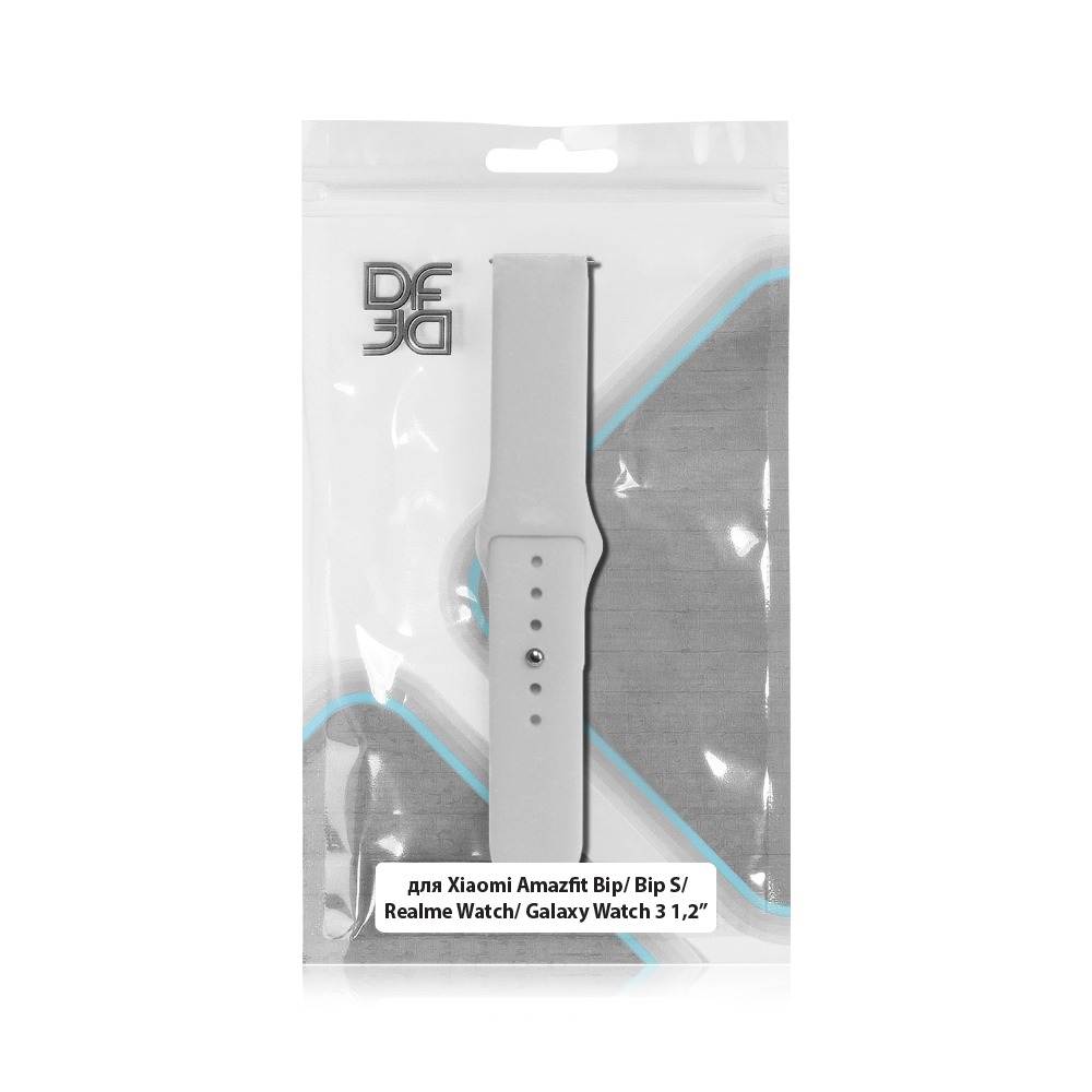 Универсальный классический ремешок 20 мм DF xiClassicband-01 (white)