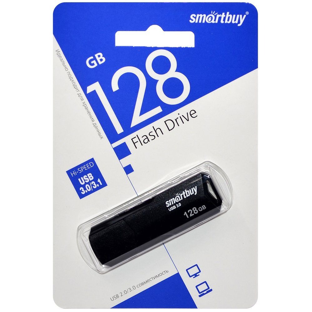 Флеш накопитель USB 3.1 128Gb SmartBuy Clue (Black)