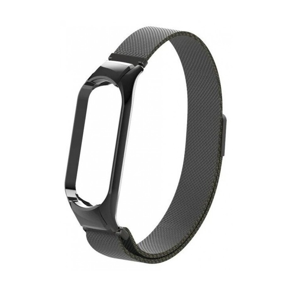 Ремешок миланский с магнитом для Mi band 6 Black