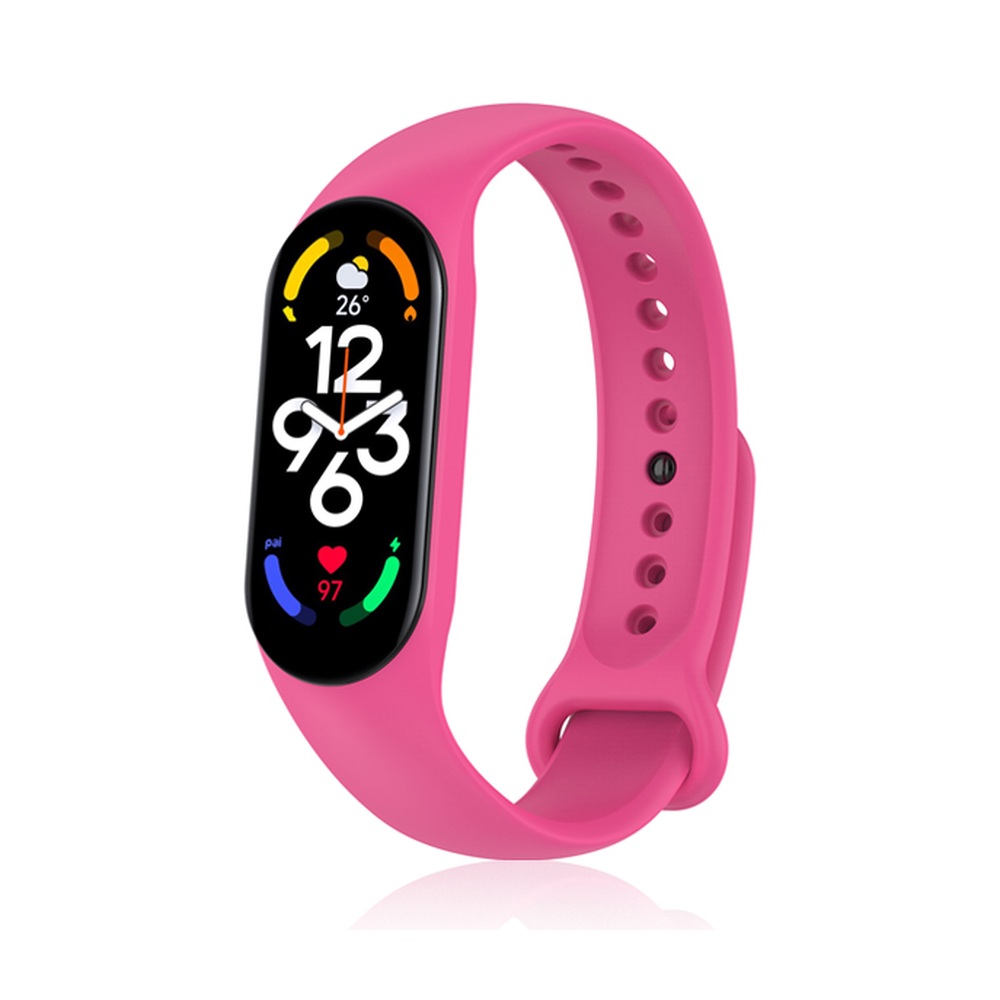 Ремешок классический силиконовый для Xiaomi Mi Band 7/Smart Band 7 DF