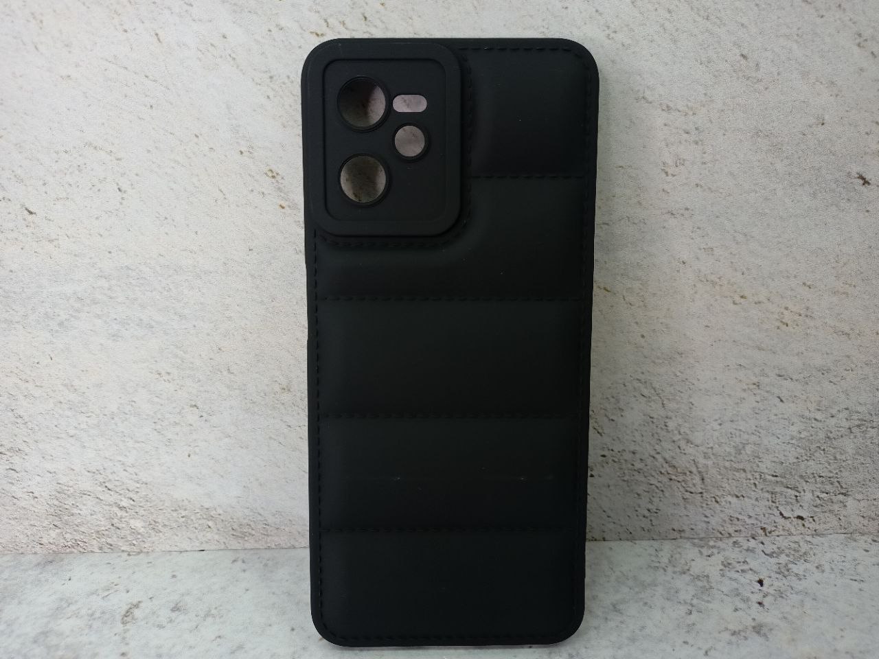 Силиконовый чехол (дутый) для Realme C35 DF rmJacket-03 (black)