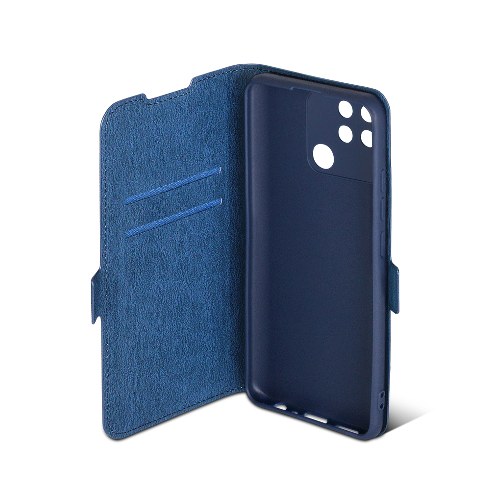 Чехол с флипом для Realme Narzo 50A DF rmFlip-25 (blue)