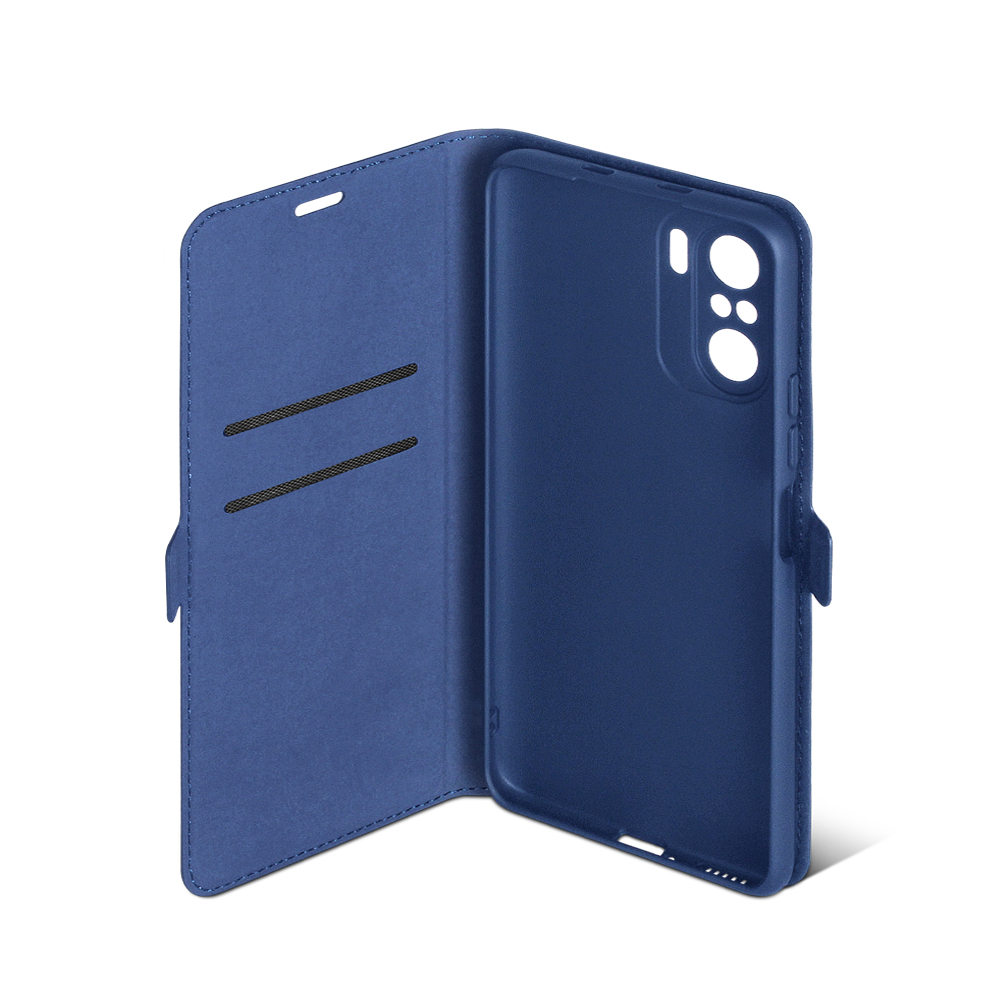 Чехол с флипом для Poco F3/ Xiaomi Redmi K40 DF (blue)