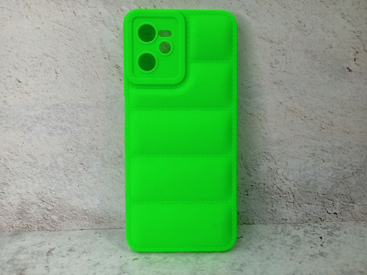 Силиконовый чехол (дутый) для Realme C35 DF rmJacket-03 (lime)