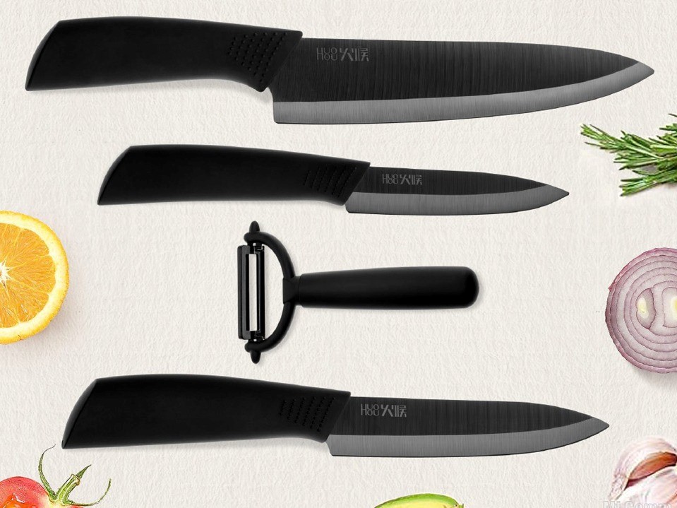 Набор керамических кухонных ножей Huo Hou (4 шт.)
