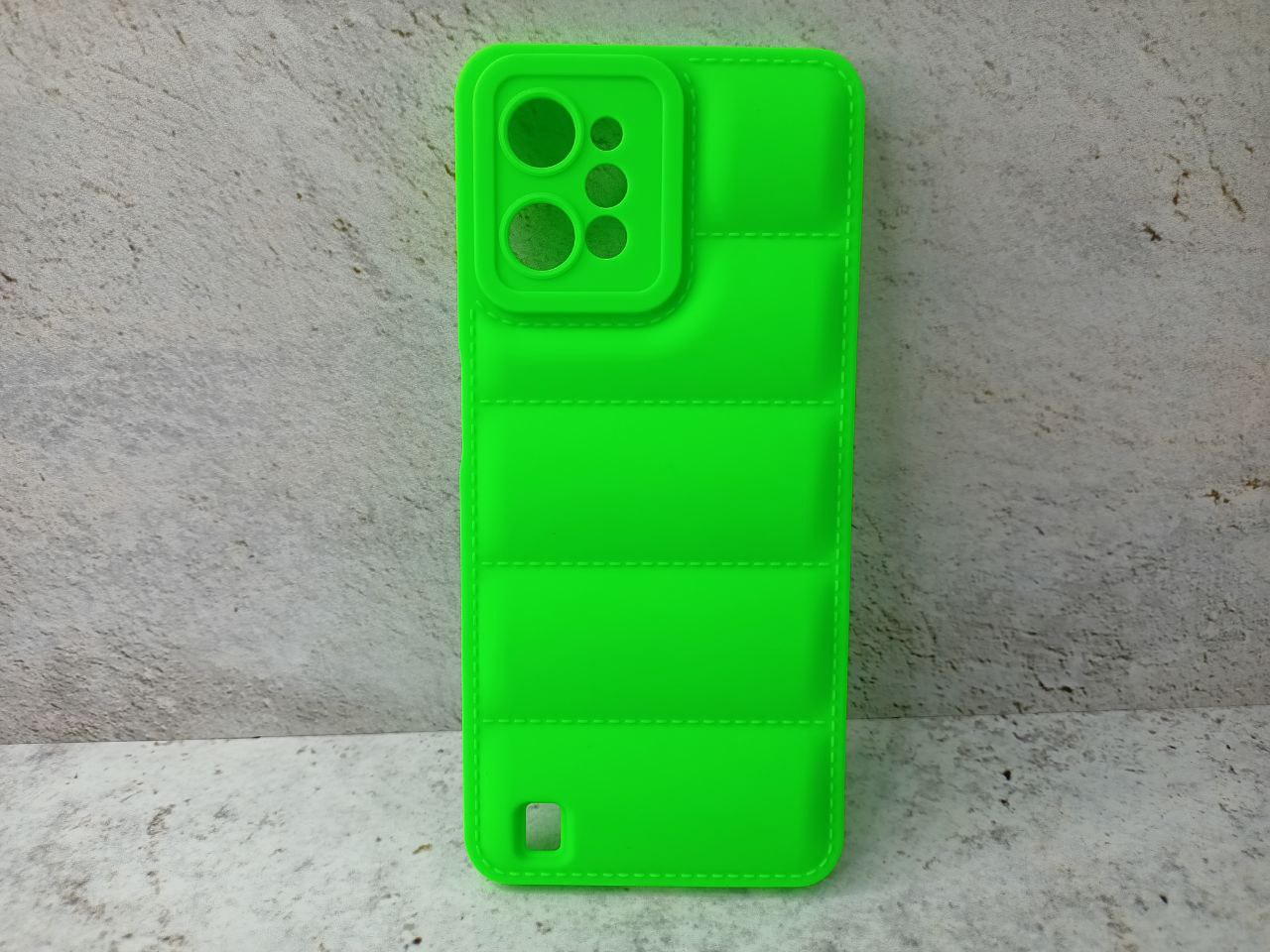 Силиконовый чехол (дутый) для Realme C31 DF rmJacket-02 (lime)