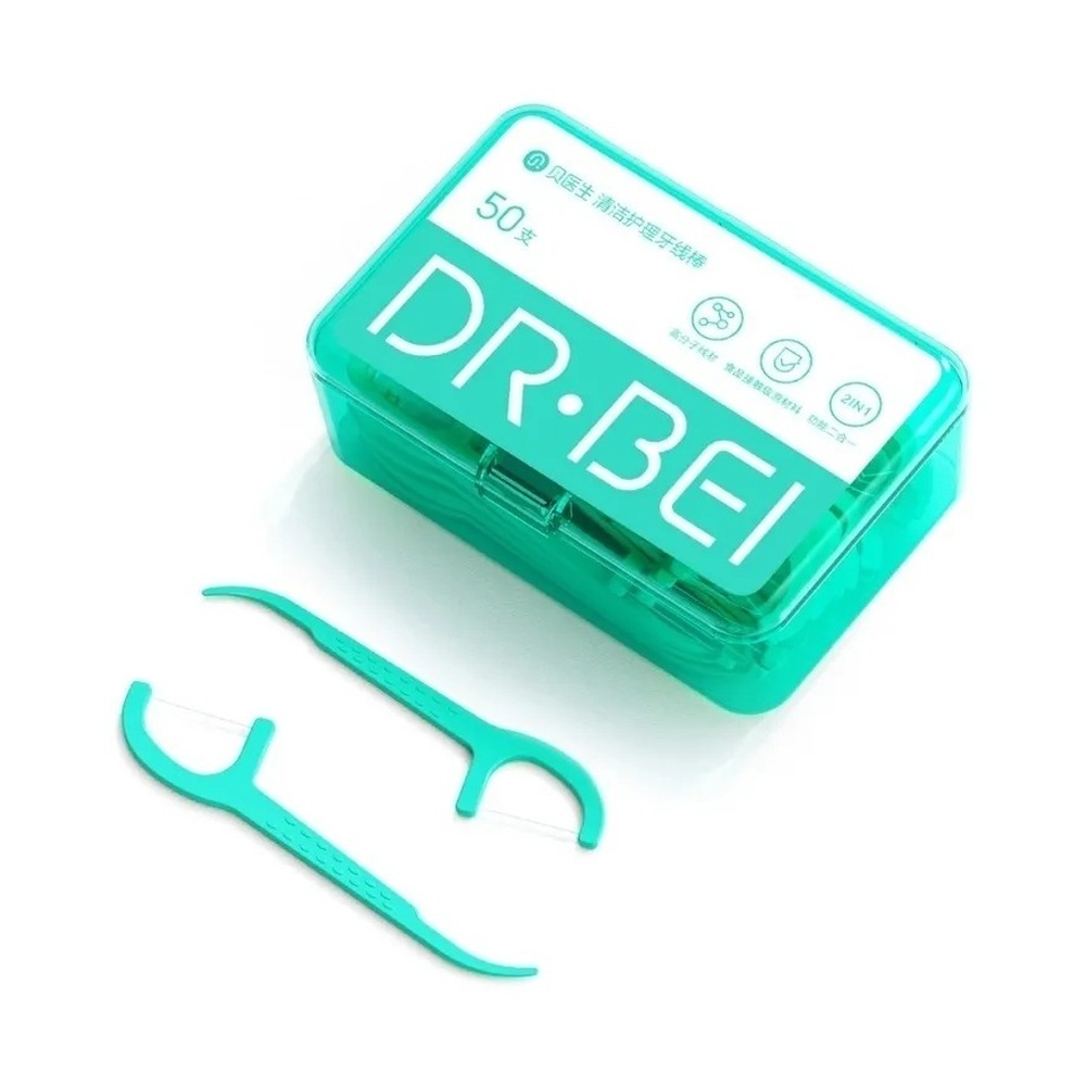 Зубная нить DR.BEI Dental Floss Pick 50шт.