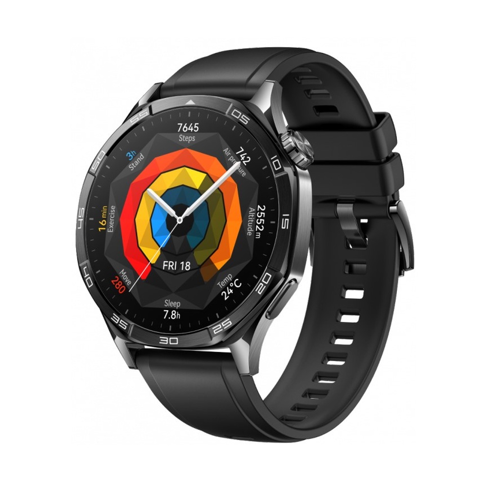 Смарт-часы HUAWEI WATCH GT 5 46mm Черный ремешок из фторэластомера