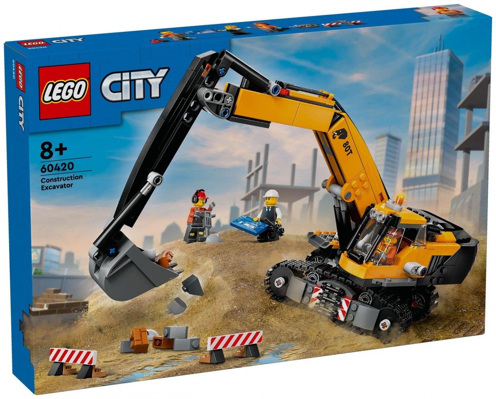 Конструктор LEGO City 60420 Желтый экскаватор