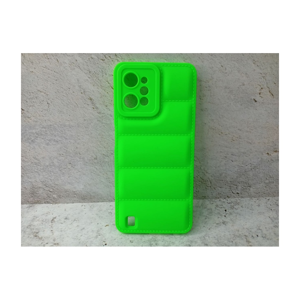 Силиконовый чехол (дутый) для Realme C31 DF rmJacket-02 (lime)
