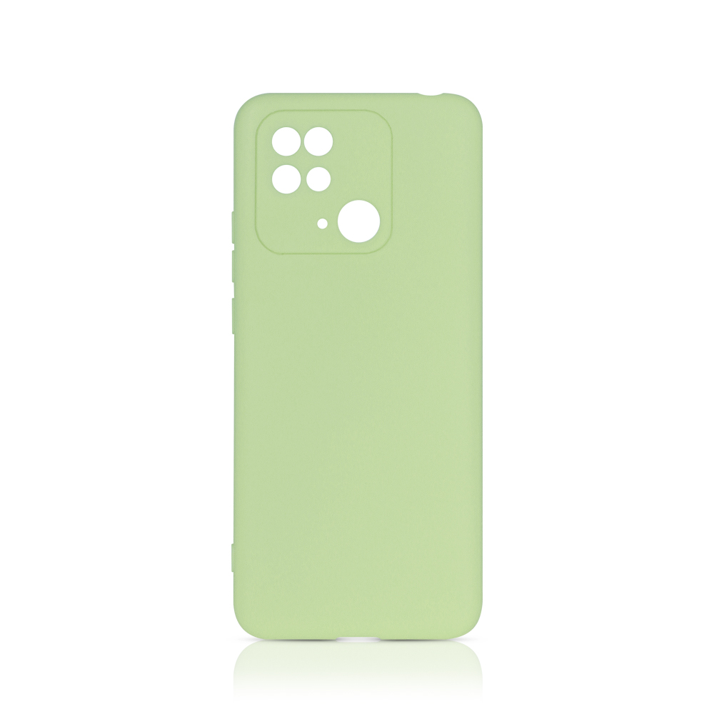 Силиконовый чехол для Xiaomi Redmi 10C DF xiCase-64 (light green)