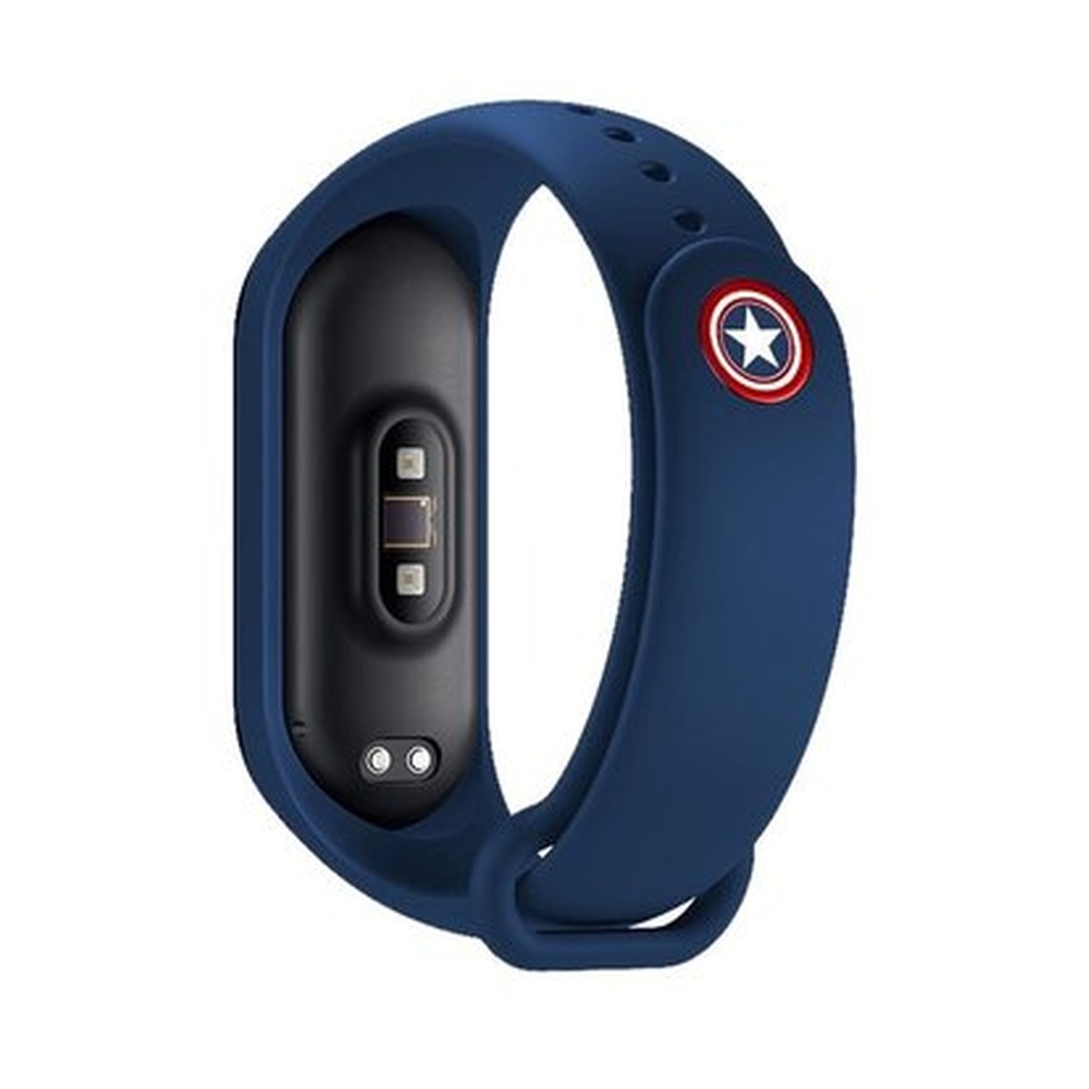 Ремешок для Mi band 5 Avengers Edition Blue